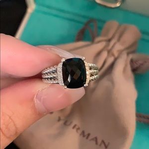 David Yurman onyx petite Wheaton ring